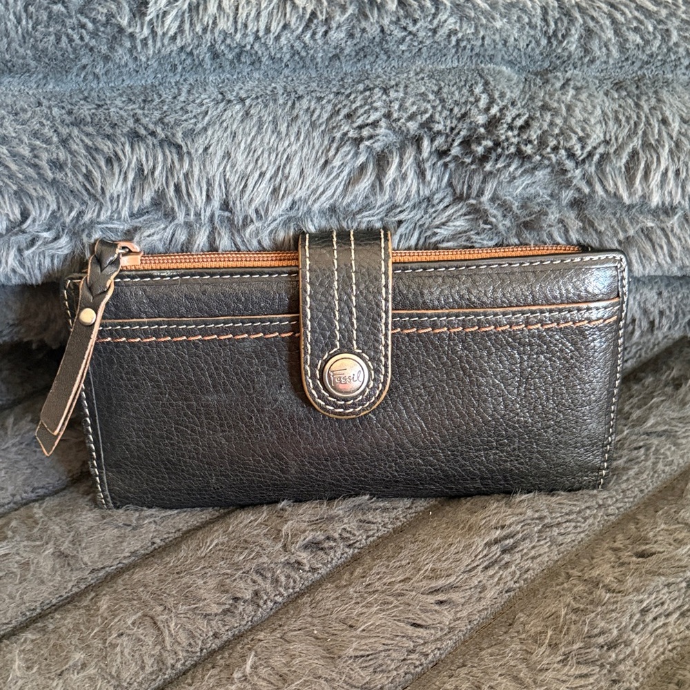 Fossil Black Leather Wallet